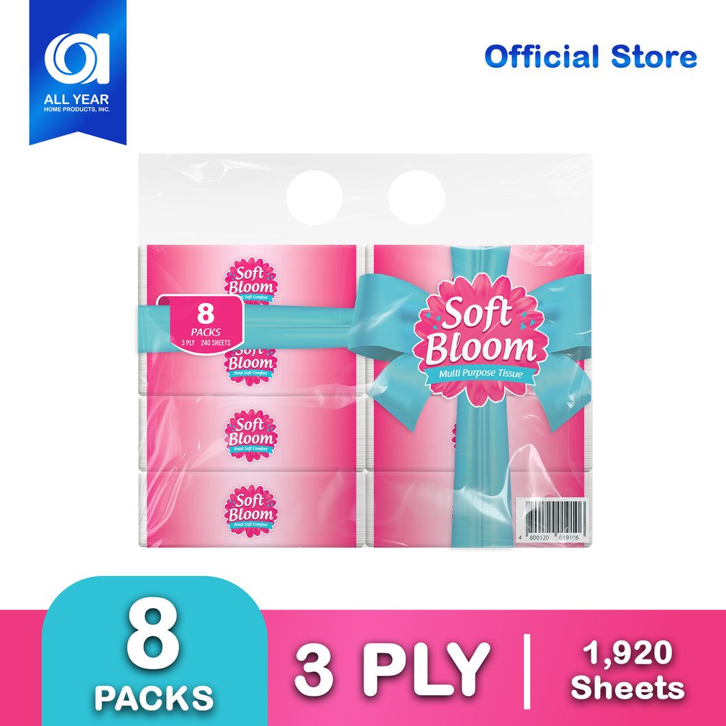 Soft Bloom Soft Pack 3 ply 80 pulls
