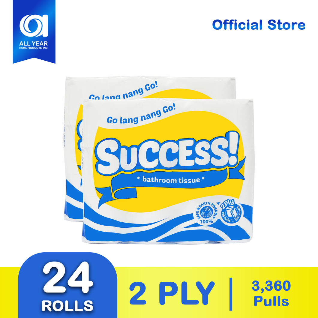 Success Bathroom Tissue 2 Ply 140 Pulls x 24 Rolls