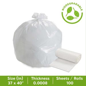 Evergreen XXL Built-In Tie BIO Transparent Trash Bags